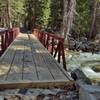 Big Arroyo is crossed on a sturdy bridge along the Lower Kern Trail.