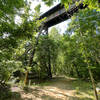 First Broad River Trail, Shelby, NC - This section of the trail passes underneath an active railroad bridge.