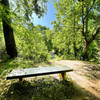 First Broad River Trail, Shelby, NC - Bench along the trail overlooking the First Broad River Trail.