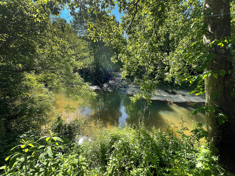 View of the First Broad River from the First Broad River Trail in Shelby, NC