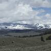 In the spring, snow caps the surrounding mountains. The views from the ridge line are amazing.