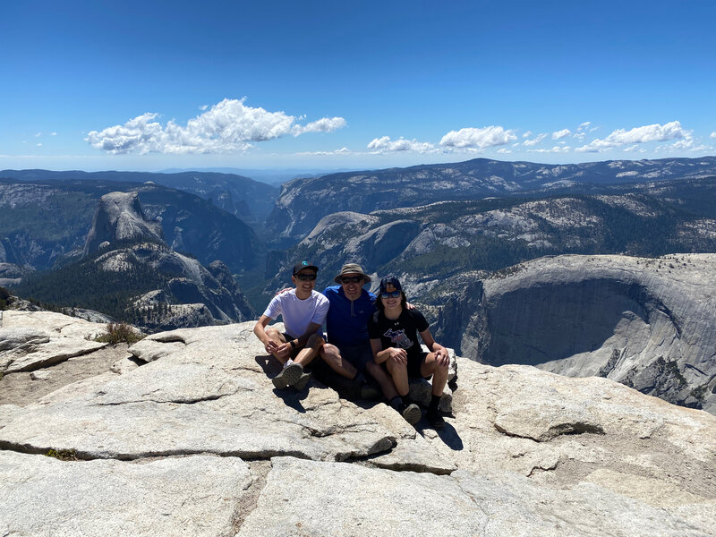 Half Dome and Yosemite Valley from the top of Cloud's Rest.