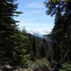 views of snowy range from just past Panther Gap.