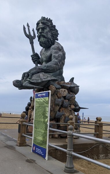 Statue of Neptune near Laskin Rd