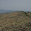 The trail climbs steadily up the ridge.  Its a gradual climb that offers fantastic views, even on a smoky day.