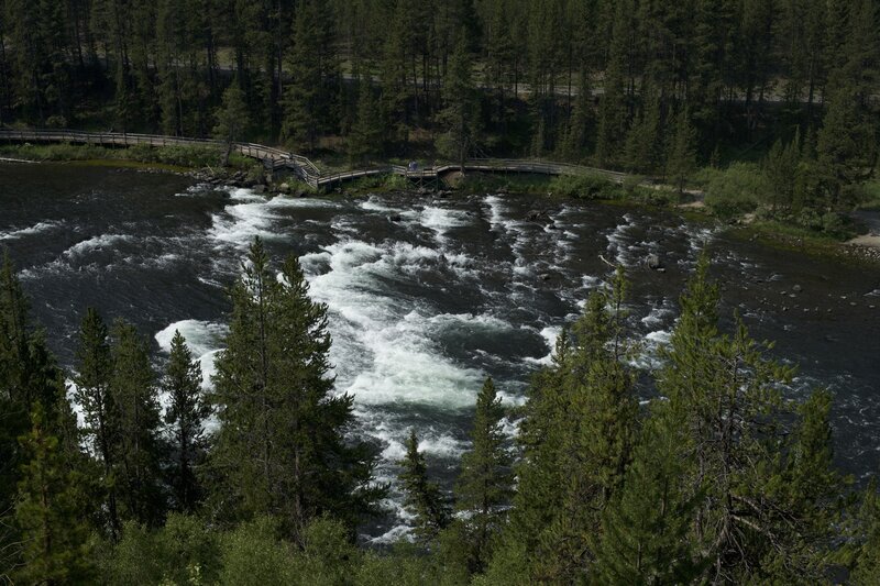 LeHardy Rapids from the Howard Eaton Trail gives you a different perspective of these rapids.