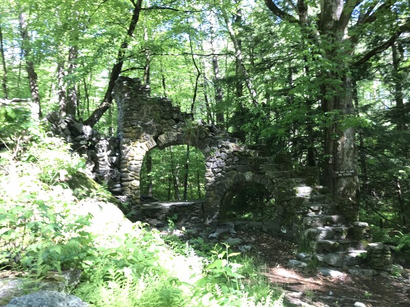 The arched stairway to the Madame Sherri Castle.