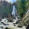 Lower Fish Creek Falls from the footbridge.