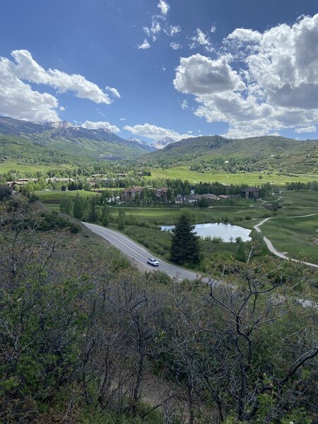 Looking towards Snowmass from bottom of View Line.