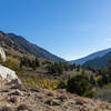 Looking back down Robinson Creek Canyon on the ascent to Barney Lake.