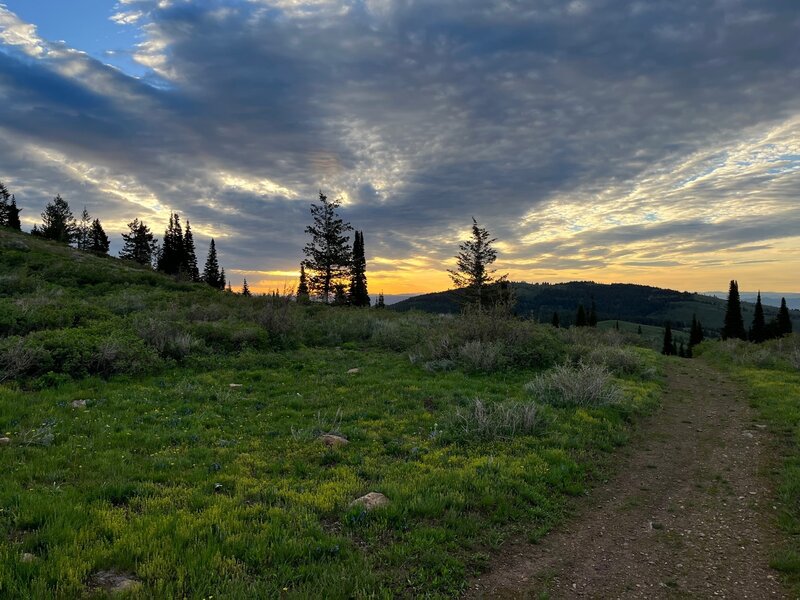 Sunrise from Inkom Pass along the North Boundary Trail