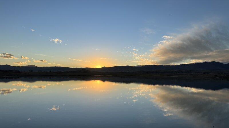 Lagerman Reservoir at sunset.