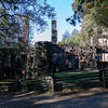 The ruins of Jack London's Wolf House.