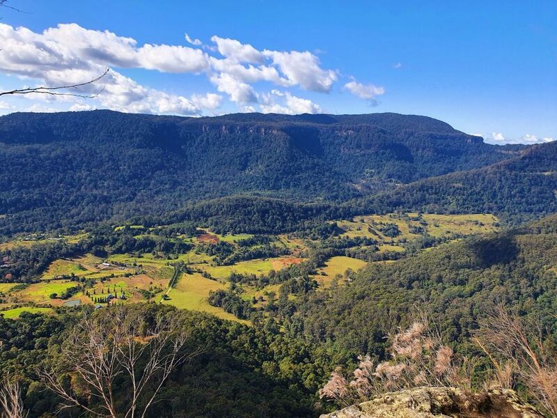 Overlooking the Numinbah Valley.