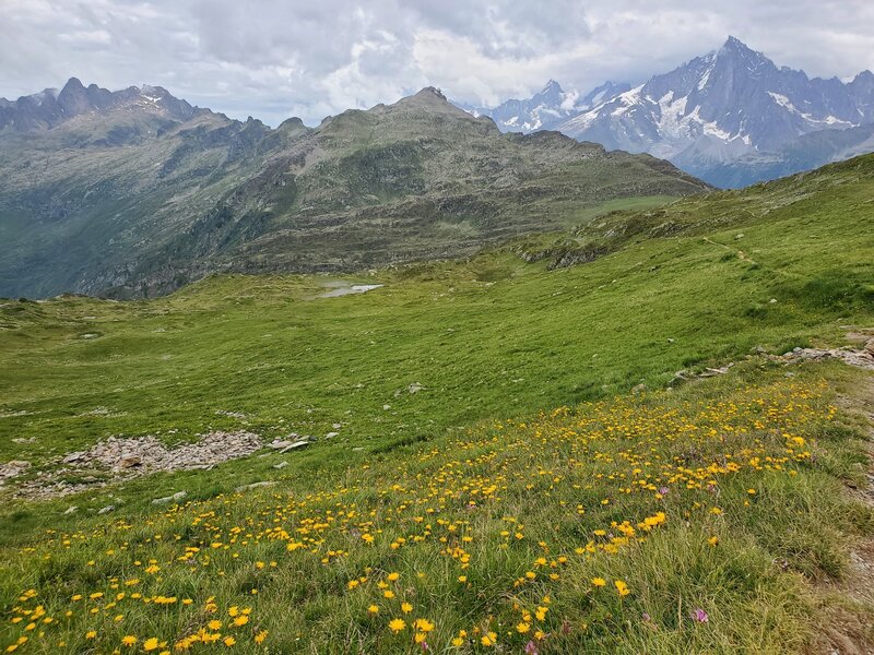 Looking north from the Aiguillette des Houches