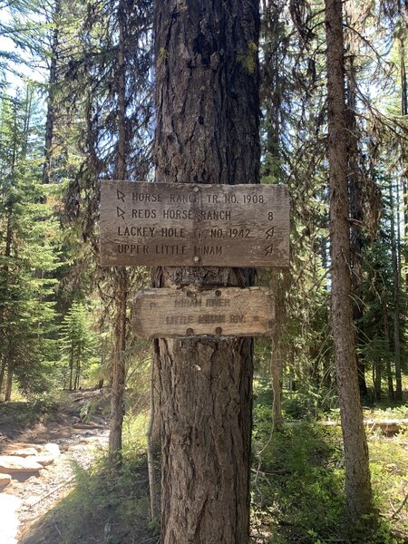 Lackeys Hole Trail start of trail signage.