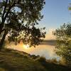 McIntosh Lake at sunset.