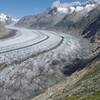 Views of the glacier constantly change as the trail turns to expose different angles