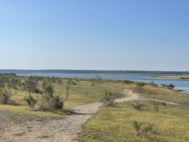 The view of the lake on Lagoon Loop