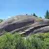 Fun ramps to scale a glacier-molded rock dome.