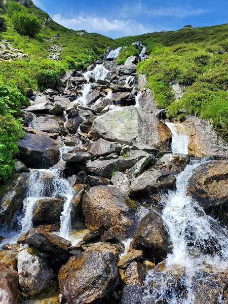 Pretty alpine stream draining a lot of water!