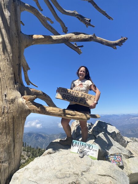 Made it to the top of Ontario Peak! It was a perfect day for panoramic views!