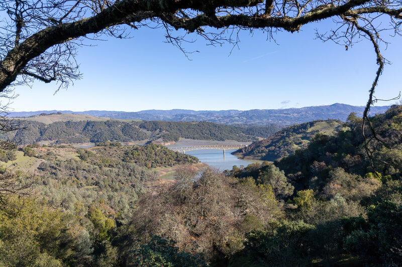 Bridge across Lake Sonoma.