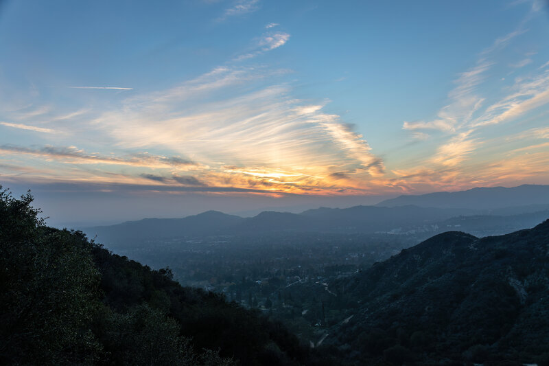 Sunset from Echo Mountain