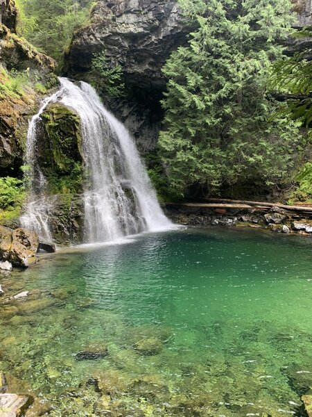 Black Hole Falls and it's beautiful pool.