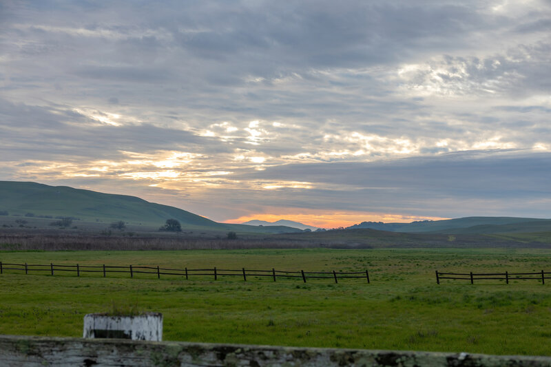 Sunrise over the Tolay Lake Ranch