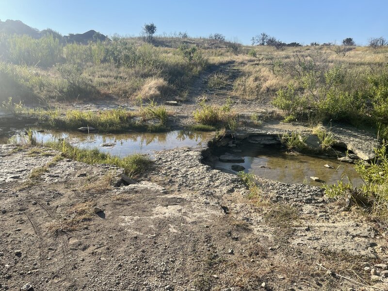 Small stream on Sidewinder Trail.