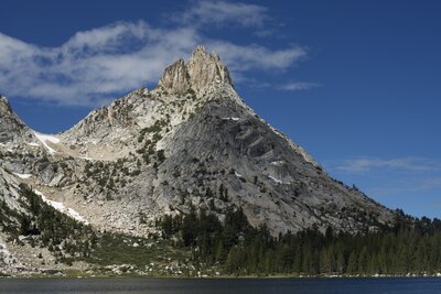 Ragged Peak and Young Lakes in July.