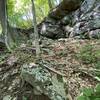 Last ridge of boulders along the trail.