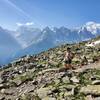 Panoramic views of the Mt Blanc range