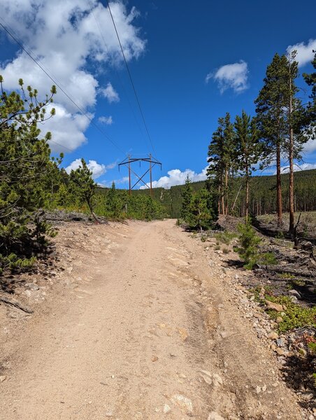 Uphill on Powerline.