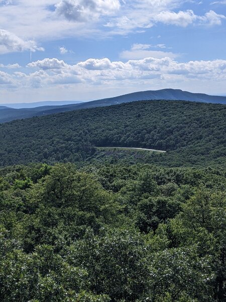 Looking southwest from North Mount Marshall towards South Marshal