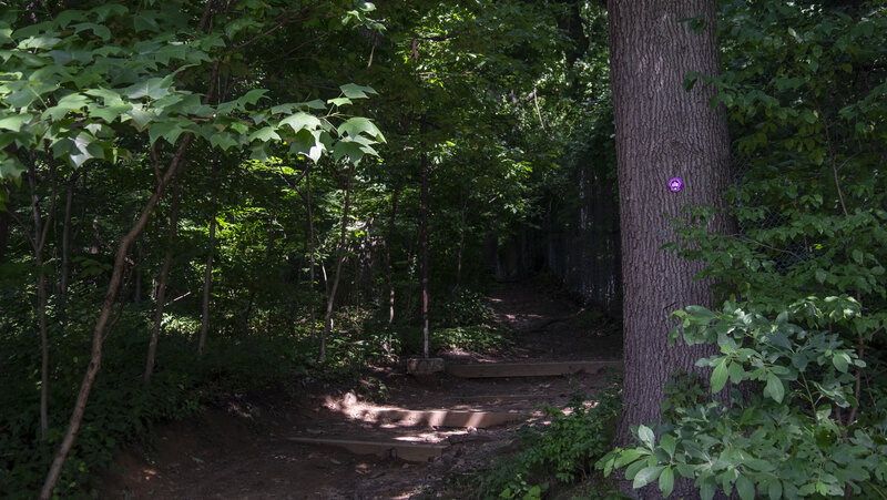 Croton Connector intersection with Putnam Trail