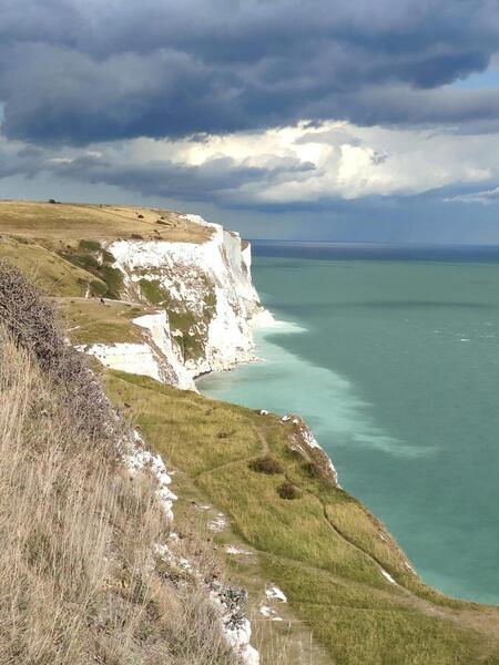 Profile of the famous white cliffs