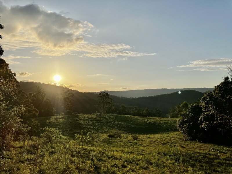 Sunset at Woonoongoora Walkers Camp.