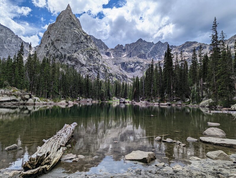 Lone Eagle Peak from Mirror Lake.