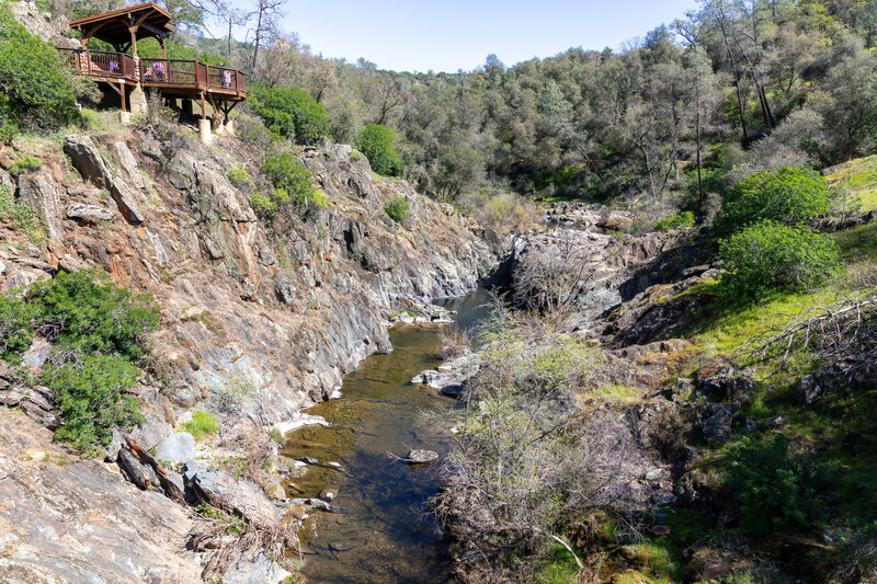 Raccoon Creek from Canyon View Bridge.