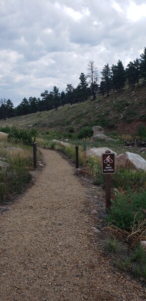 Southern beginning of the trail.