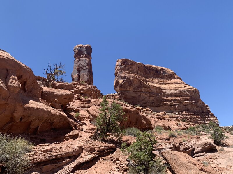 Rock formations along the trail.