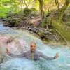 One of the natural pools of the river.