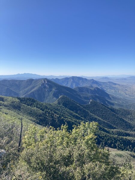 Atop Carr Peak looking north.