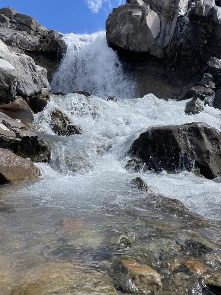 Waterfall coming off Paradise Glacier.