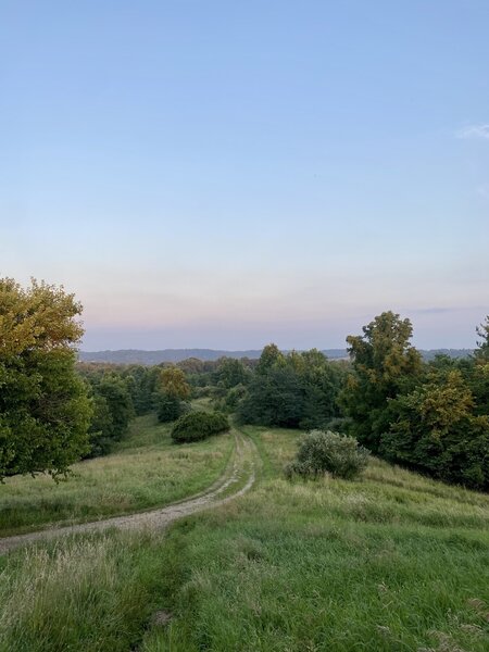 View from Radar Hill during sunset.