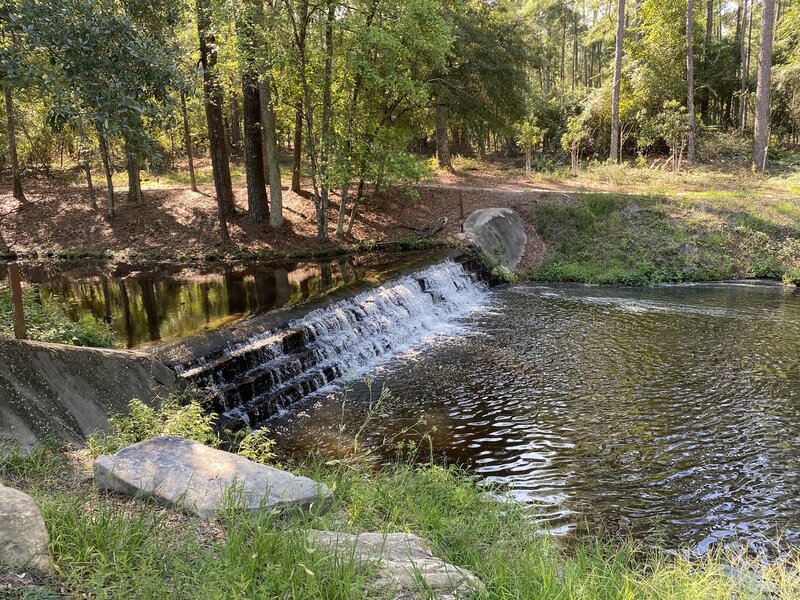 Spillway at Sesquicentennial State Park, Sandhills Trail.