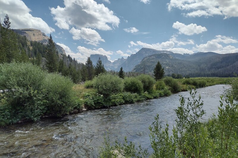 Clear Creek on its way to Lower Green River Lake.