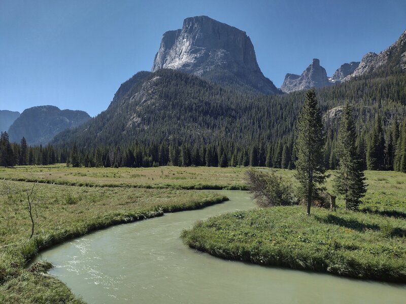 Squaretop Mountain doesn't look so square-topped up close, just north of it along the banks of the Green River.